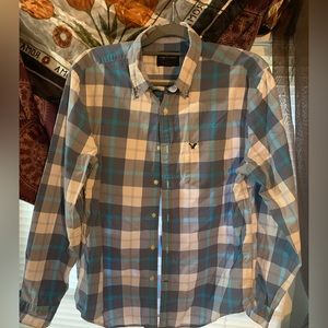 American Eagle Large Mens Button Up